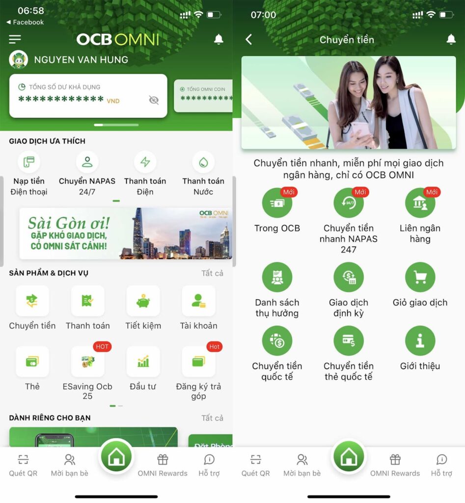 Hướng dẫn nhập mã giới thiệu OCB OMNI để nhận ngay 30K